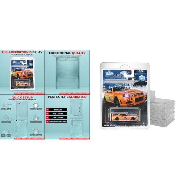 25 Pk Protector Cases For Hot Wheels Premium Retro Entertainment Pop Car Culture - Picture 4 of 6